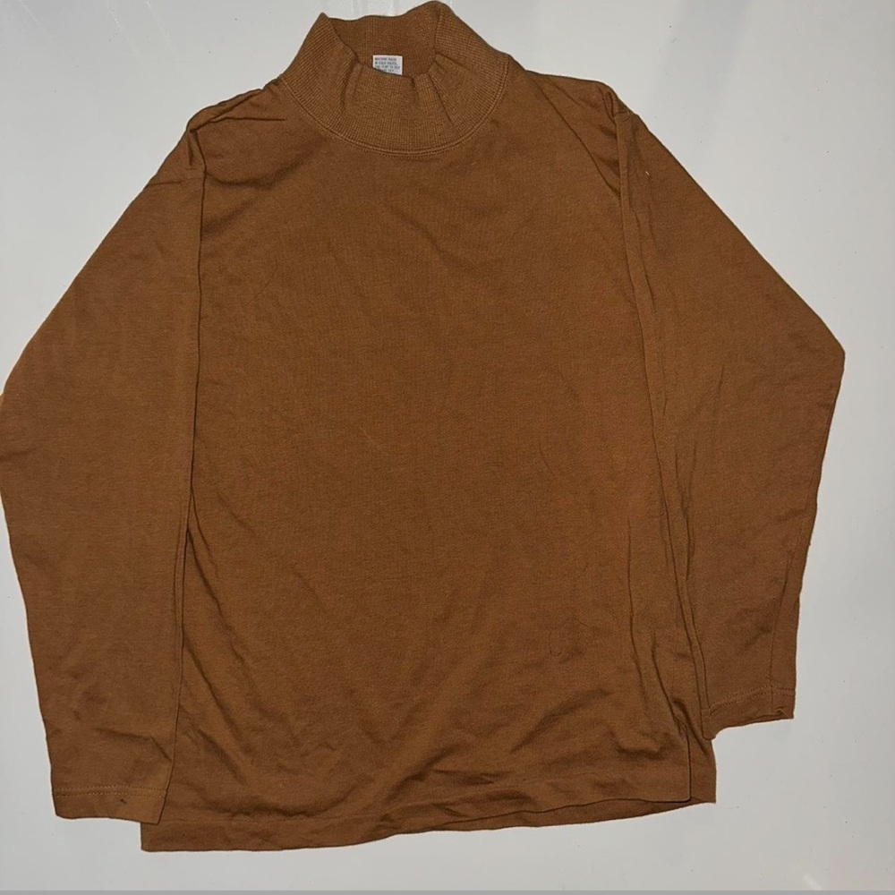 Cute brown bridge turtle neck